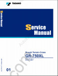 Tadano Rough Terrain Crane GR-750XL-3 - Service Manual workshop service manuals for Tadano Rough Terrain Crane GR-750XL-3