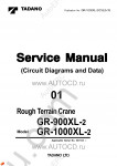 Tadano Rough Terrain Crane GR-900XL-2, GR-1000XL-2 - Service Manual workshop service manuals for Tadano Rough Terrain Crane GR-900XL-2, GR-1000XL-2