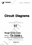 Tadano Rough Terrain Crane TR-350M-2 Service Manual and Circuit Diagrams for Tadano Rough Terrain Crane TR-350M-2