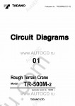 Tadano Rough Terrain Crane TR-500M-2 Service Manual and Circuit Diagrams for Tadano Rough Terrain Crane TR-500M-2
