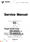 Tadano Rough Terrain Crane TR-600XXL-4 - Repair Manual + Training Manual Service Manual and Circuit Diagrams for Tadano Rough Terrain Crane TR-600XXL-4