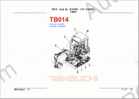 Takeuchi Spare Parts Catalog spare parts catalog for Takeuchi Excavators (Compact Excavator, Mini Excavator, Hydraulic Excavator), PDF