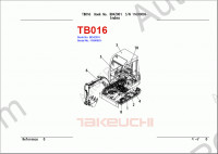 Takeuchi Spare Parts Catalog spare parts catalog for Takeuchi Excavators (Compact Excavator, Mini Excavator, Hydraulic Excavator), PDF