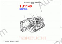 Takeuchi Spare Parts Catalog spare parts catalog for Takeuchi Excavators (Compact Excavator, Mini Excavator, Hydraulic Excavator), PDF