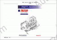 Takeuchi Spare Parts Catalog spare parts catalog for Takeuchi Excavators (Compact Excavator, Mini Excavator, Hydraulic Excavator), PDF