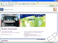Peugeot electronic spare parts catalogue