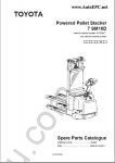 Toyota Industrial Equipments spare parts catalogue, parts manuals for Toyota Lift Trucks, presented Cushion Tire Lift Trucks, Pneumatic Tire Lift Trucks