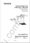 Toyota Industrial Equipments spare parts catalogue, parts manuals for Toyota Lift Trucks, presented Cushion Tire Lift Trucks, Pneumatic Tire Lift Trucks
